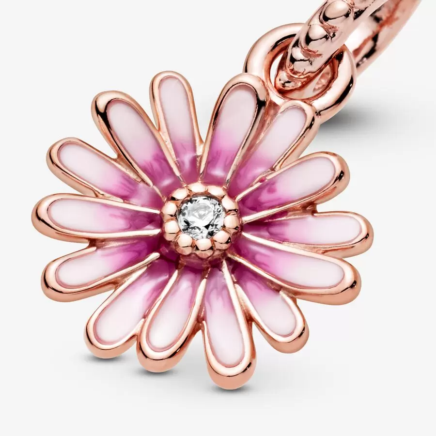 Charm Colgante Margarita Rosa1