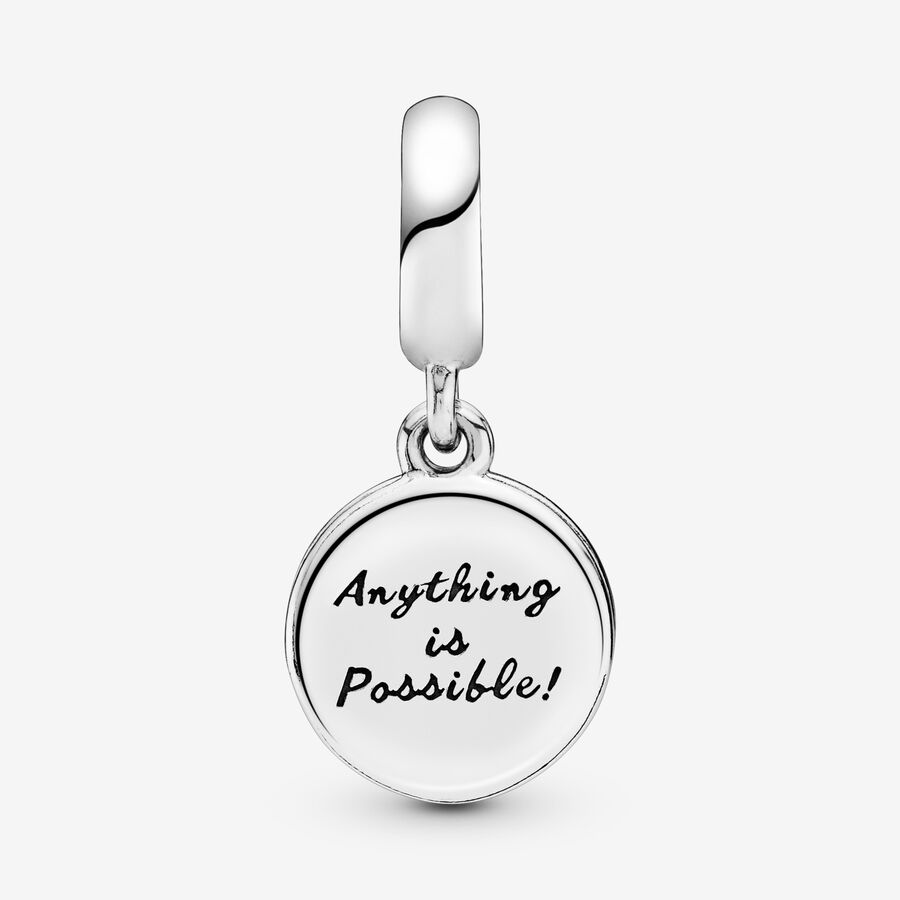 Charm colgante en plata de ley Trébol Brillante1